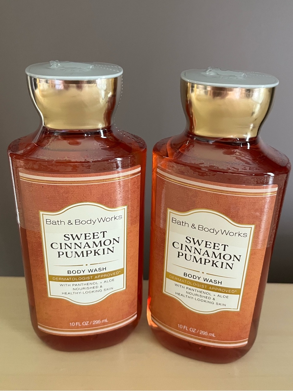 Two New Bath & Body Works Sweet Cinnamon Pumpkin Body Washes